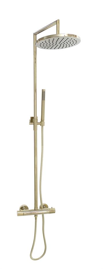 Cassøe komplet brusesæt - Blank messing